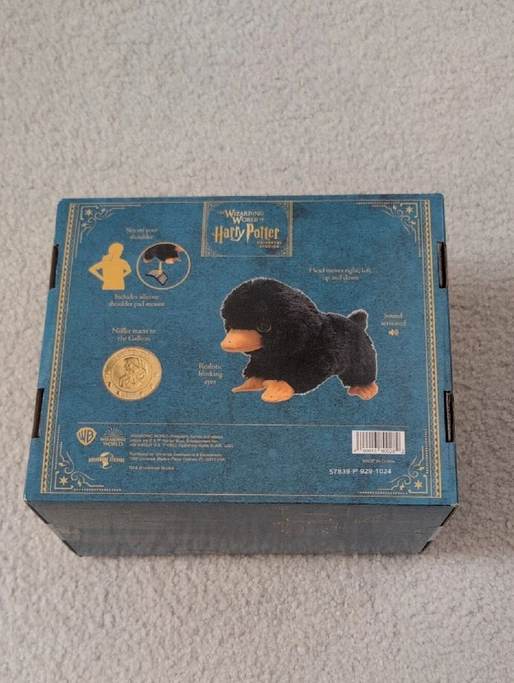 New In Box - Universal Studios - Harry Potter Baby Niffler Shoulder Plush